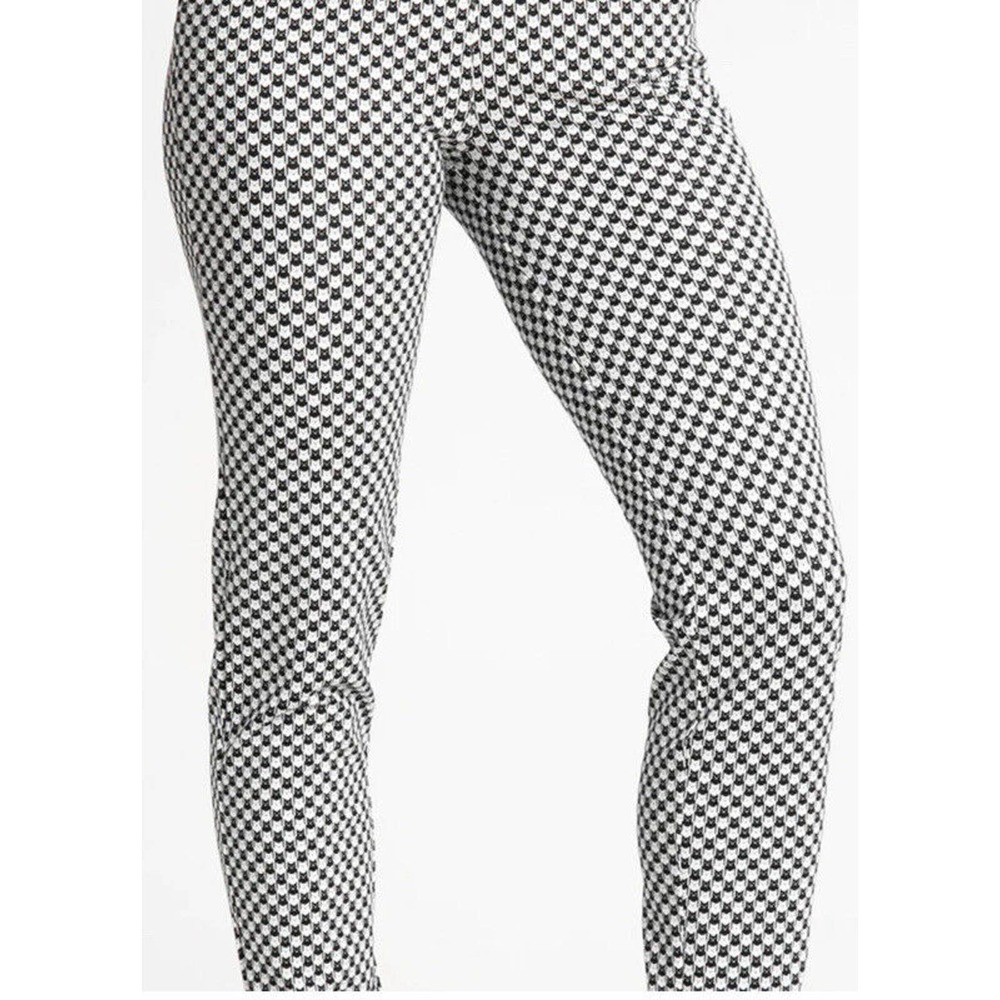 Betabrand Women’s Cats tooth Kitty Cat Print Stretch Yoga Pant Size Medium